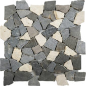 White/Grey/Black Opus Interlocking Mosaic |  Carpet Barn Carpet One Inc.