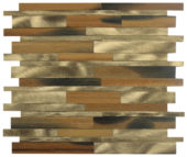 Wood / Gold Aluminum Baguette Interlocking Mosaic |  Carpet Barn Carpet One Inc.